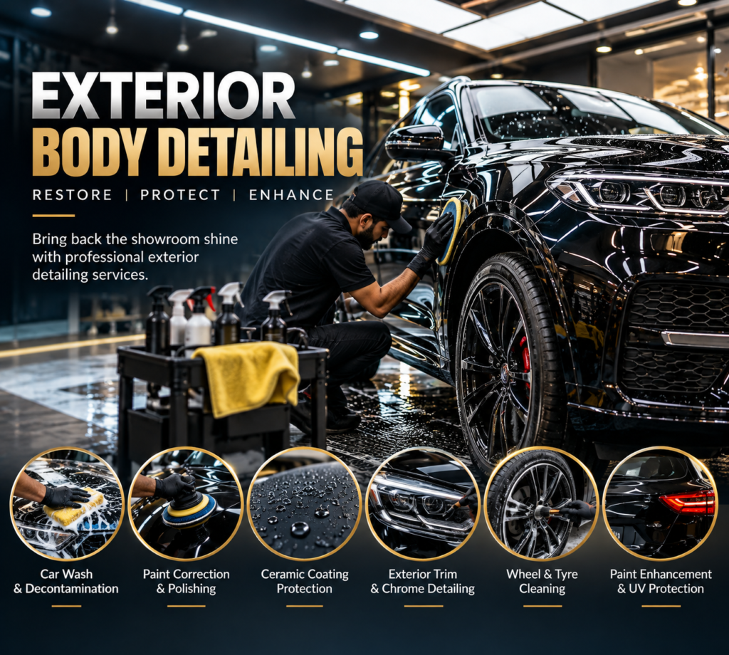 Exterior body Detailing for Professional Vehicle Care